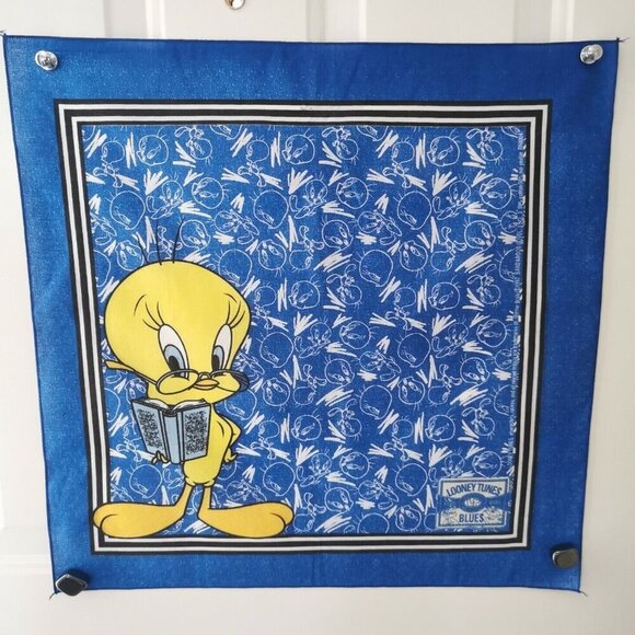 Tweety Bird Looney Tunes Bandana 1997, Vintage Nostalgia Cartoon Characters - Picture 1 of 9